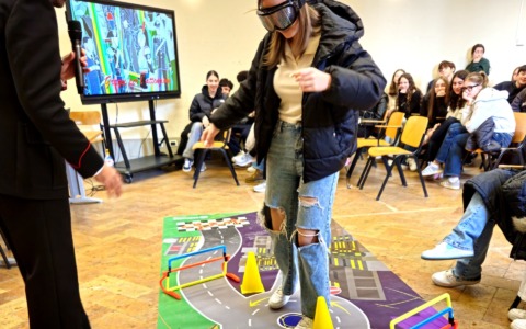 A Sansepolcro l’incontro dei Carabinieri con i giovani: educazione stradale tra prove e simulazioni